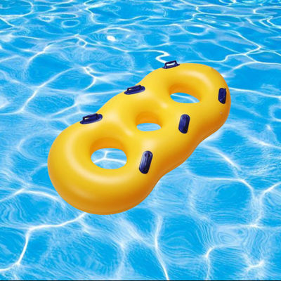 OEM ウォーターパークパーティのための黄色のPVC重用充気式水泳リング
