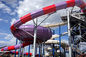 ガラス繊維の遊園地はカスタマイズされる極度の巨獣ボール水スライドに乗る