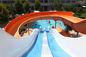 曲げられたプール水スライドのコンボのセリウムRoHSを競争させる虹は承認した