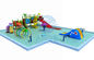 カスタマイズされる子供の水公園の丘のスライドの地面の運動場水スライドのコンボ