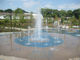 リング様式水噴水はスプレー公園の上向きのプールのデッキのジェット機 ノズルをノズルを通して出す