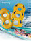 OEM ウォーターパークパーティのための黄色のPVC重用充気式水泳リング