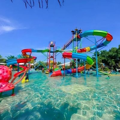 良い価格 水遊び 楽しい公園 屋外プール 小型水面滑り台 オンライン