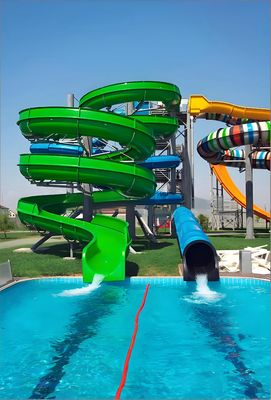 良い価格 Adult Spiral Combination Water Slide With Perfectly Designed Slide Color Customizable Suitable For Home Outdoor オンライン