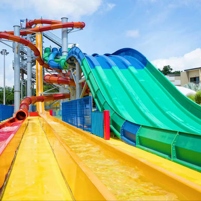 良い価格 Customized Size Outdoor Water Park Slide with 6-8mm Thickness Fiberglass and Over 10 Years Service Life オンライン