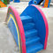 虹の小型しぶきのパッドの子供のガラス繊維水スライドの高さ1.1mの幅0.6m