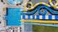 FRPリゾート水スライドのコンボの子供の大人の大きいプール水スライドRoHSは承認した