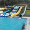 FRPリゾート水スライドのコンボの子供の大人の大きいプール水スライドRoHSは承認した
