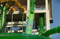 透明なAqualoop水スライド16mの緑の大人の自由落下のねじれ水スライド