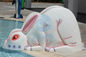 小さいプールのための動物のガラス繊維のプール水スライド1.1mの高さのウサギ水スライド