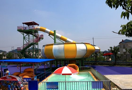 ガラス繊維の遊園地はカスタマイズされる極度の巨獣ボール水スライドに乗る