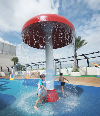 大きいガラス繊維水公園の傘2.0Mの直径の子供は噴水水急速に広まる