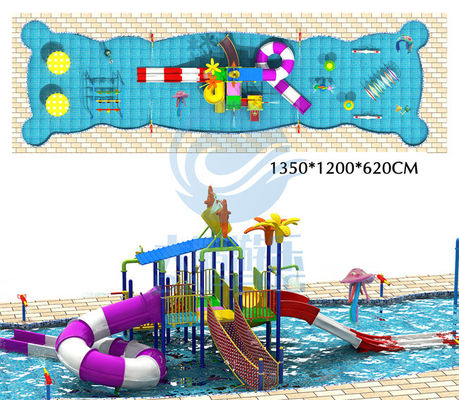 水スライドROHS TUV SGSとのホテルの子供のプールの反空電は証明した
