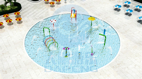 良い価格 子供のためのマレーシア リゾート水スライドの水公園400㎡水しぶき地帯 オンライン