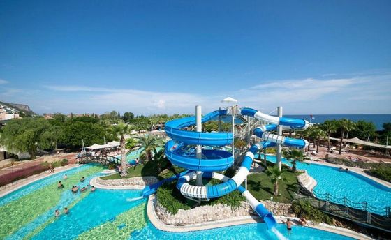 15m 高さ ガラス繊維プール スライド 水のテーマ スプラッシュ 遊園地の設備 子供向け