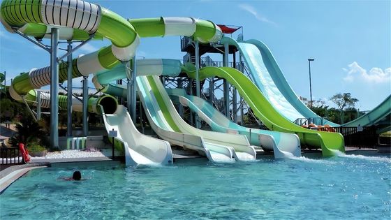 OEM ファイバーグラス プール スライド 屋外 ウォーター アミューズメント 公園 遊具 乗車