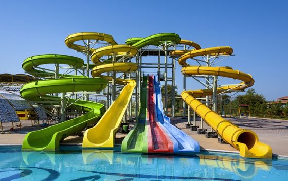高さ8m 水上公園 スライド カスタム 娯楽 ドライブ ファイバーグラス スライド 子供向け