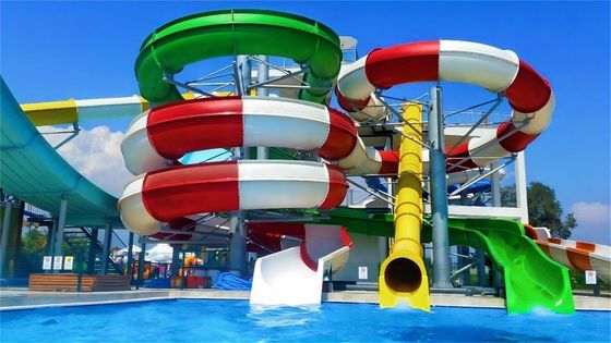 良い価格 12mm 厚さ ガラス繊維 プールスライド 水遊び場 設備セット オンライン