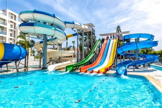 アウトドア アミューズパーク ガラス繊維プール 水スライド 遊具