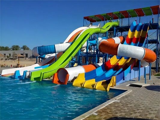 1 人 ウォーターパーク スライド ゲーム 設備 ガラス繊維 水スライド セット