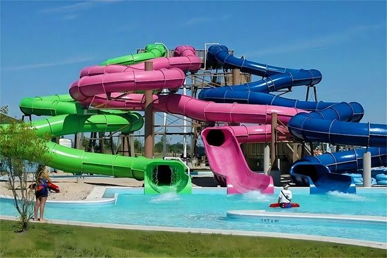 アムレートメント 公園 ウォーター スライド ファイバーグラス