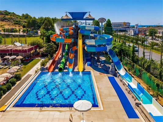 室内 遊園地 プール 子供 の ファイバー ガラス 水 スライド