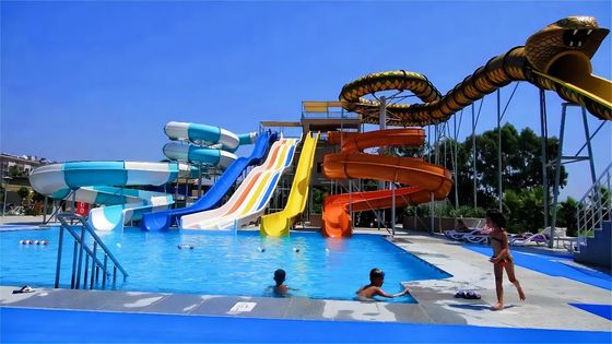 ウォーターパーク 水泳池 設備 ガラス繊維水スライドセット