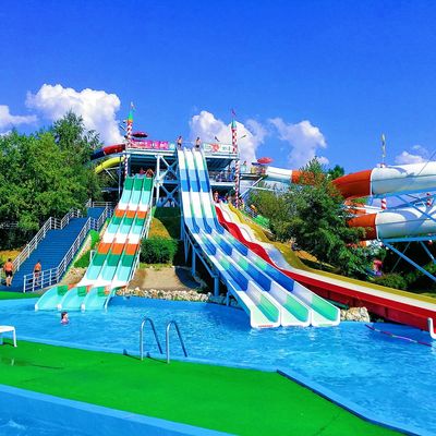 良い価格 ODM キッズ アクア テーマパーク プール 水遊び 玩具 ドライブ ファイバーグラス スライドセット オンライン