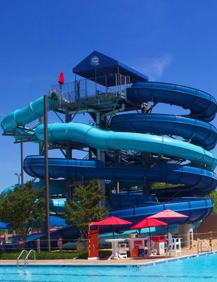 アクア・ウォーターパーク 夏の水遊び ガラス繊維水滑り台セット 子供向け