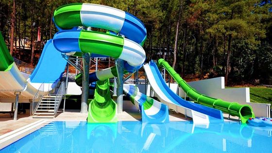 遊園地 水遊び 大人 水遊び プール用 オーダーメイド ファイバーグラス スライド