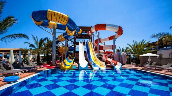 良い価格 アクアウォーターパーク 夏の水遊び スイミングプール 子供用水遊び ガラス繊維スライド オンライン