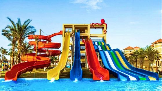 良い価格 水遊び場 ガラス繊維 スパイラルスライド 子供のためのプール オンライン