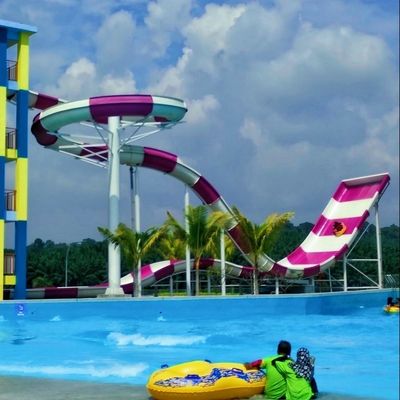 屋外 商業 プール キッズ ガラス繊維 水スライド