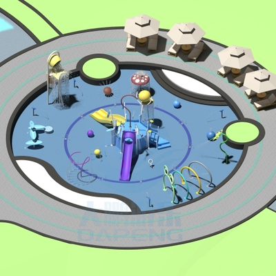 良い価格 Custom Outdoor Water Playground Equipment  Children Aqua Park With Splash Pads For Hotels And Resorts オンライン
