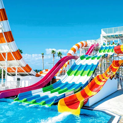 良い価格 Non-Inflatable Fiberglass Water Slide with 10 Years Service Life Ending with Pool for Kids and Adults オンライン