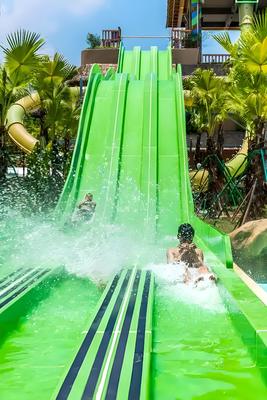 良い価格 High-Speed Racing Rainbow Fiberglass Slide for Commercial Water Parks with 30-60 Days Delivery オンライン