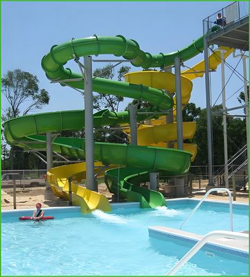 良い価格 3D Design Pool Water Slide Customed Color Fiberglass Capacity Of 100KG Suitable For Adult And Child Water Games オンライン