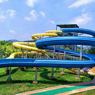 良い価格 Customized Size Colorful Fiberglass Water Slide for Outdoor Water Parks and Pools オンライン