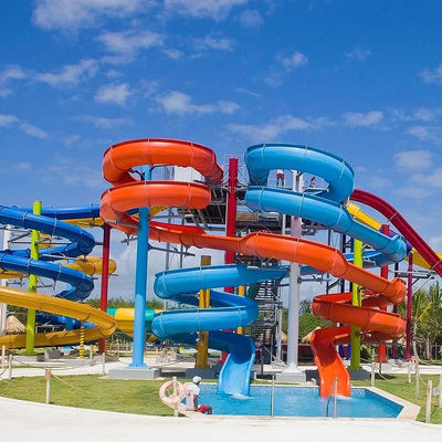 良い価格 Customized Colorful or Customized Fiberglass Slide for Residential and Resort Hotel Water Parks オンライン