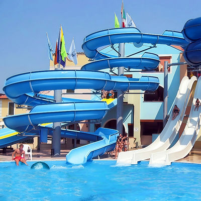 良い価格 Spiral FRP Slide Combination 0.82m Inner Width Custom Design For Adult Children Water Park Venues オンライン