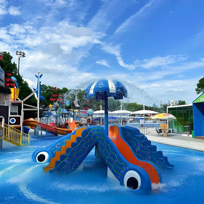 良い価格 Water Play Skits Fountain Commercial Water Park Children'S Pool Fiberglass Metal Construction Galvanized Steel With 1-Year Warranty オンライン