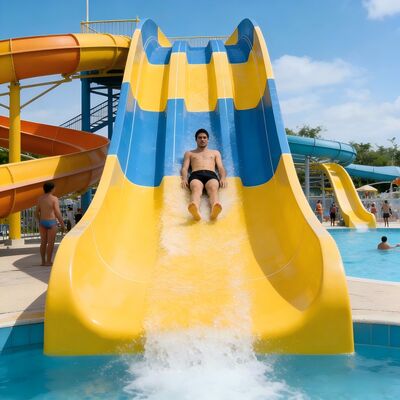 ホットセール ミニレインボー ガラス繊維水スライド 屋外遊び場 水泳池 商業用ISO