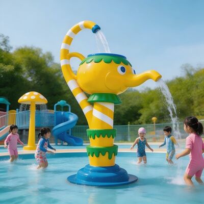 インタラクティブなティーポットのテーマ子供用水遊び機能アクアパークスプラッシュパッドと子供用プールの楽しみ