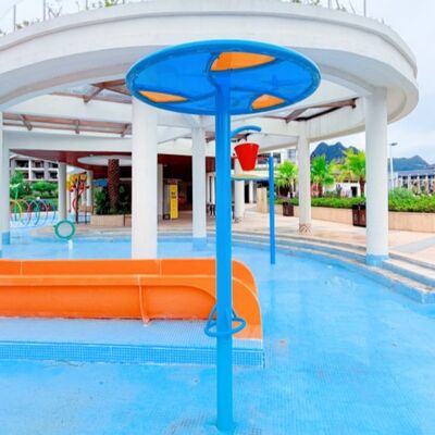 Fiberglass Water Park Stainless Steel Rotating Water Play Equipment For Kids Water Park Splash Pad Resort