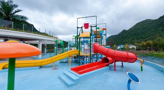 良い価格 商用プール用 スライドと噴水付きのカスタムファイバーグラス水遊び場構造 1年保証 オンライン