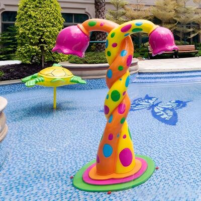 品質 ファイバーグラス 水スプレーパッド 子供向け スイミングプール ウォーターパーク テーマリゾート ホテル 工場