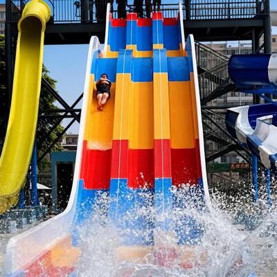 良い価格 繊維ガラス 商業プール 水スライド 虹 高速利用 遊園地 オンライン