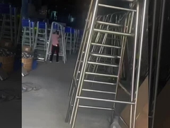 Rts水公園304のステンレス鋼のライフガードの椅子Sliver+Blue他の水演劇装置