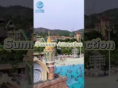 遊園地の外装 ウォーターゲーム ガラス繊維の滑り台 オーダーメイドセット