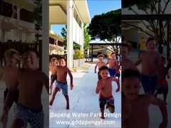 人気 フライングプール スライド リゾート プール